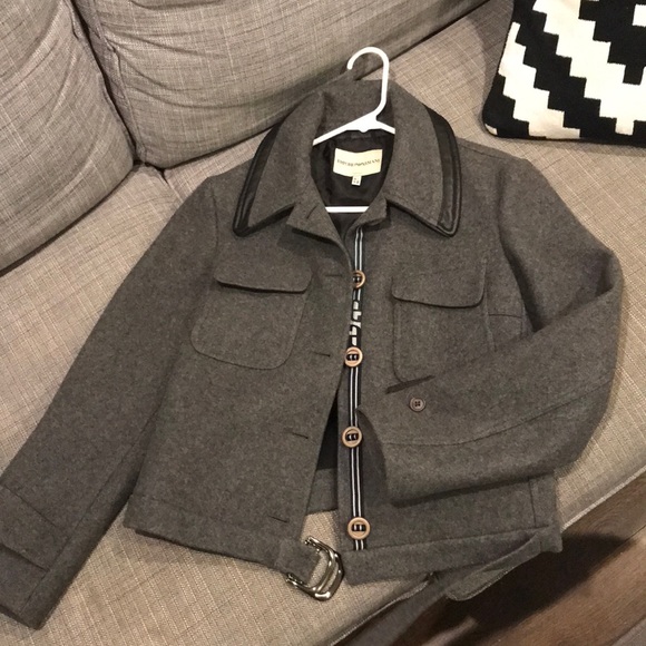 EMPORIO ARMANI Grey Wool Jacket - Picture 2 of 8